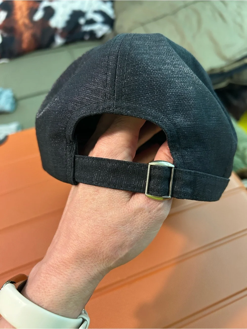 Iridescent Crystal Embellished Baseball Cap